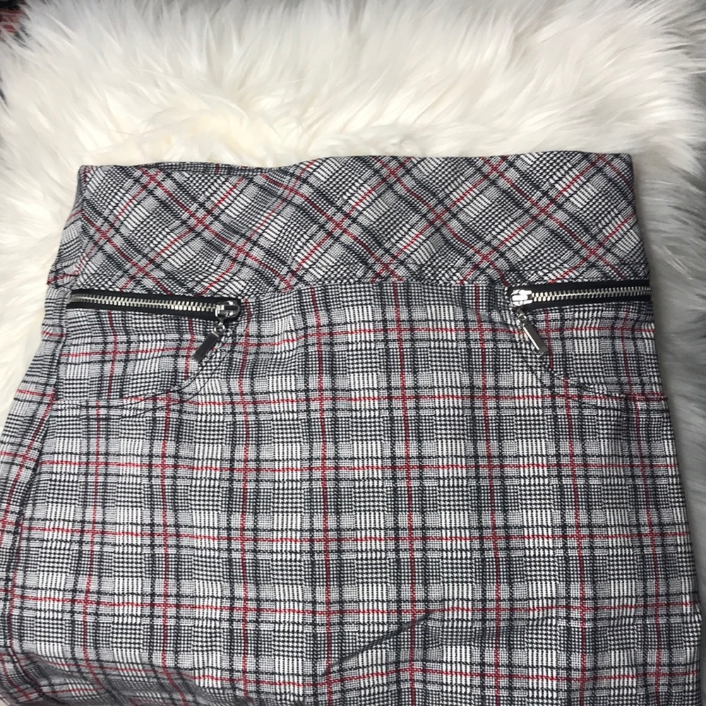 plaid pencil skirt